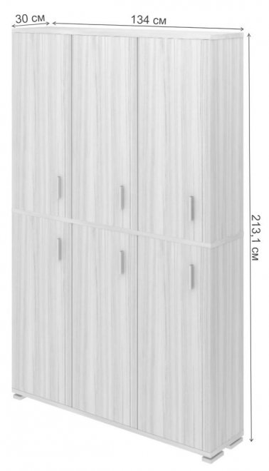 Шкаф ПУ-40-4 ШБЕ шамони / белый