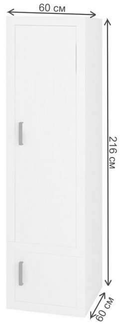 Шкаф Торевро 60/60 КБЕ карамель / белый