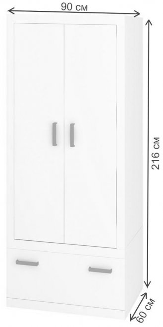 Шкаф Торевро 90/60 Я ШК шамони / карамель