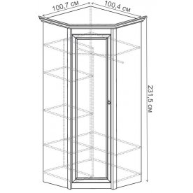 Шкаф угловой Флоренция 662