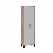 дуб сонома / белый с тиснением «древесные поры»