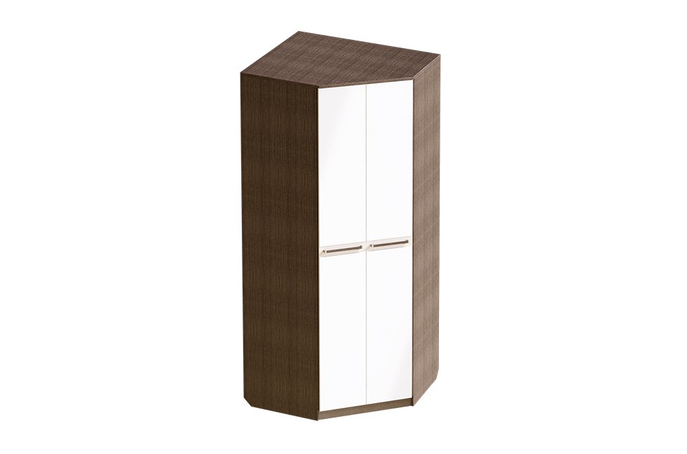 Шкаф угловой Женева дуб молочный / венге мали