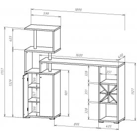 Барная стойка БСТ-3