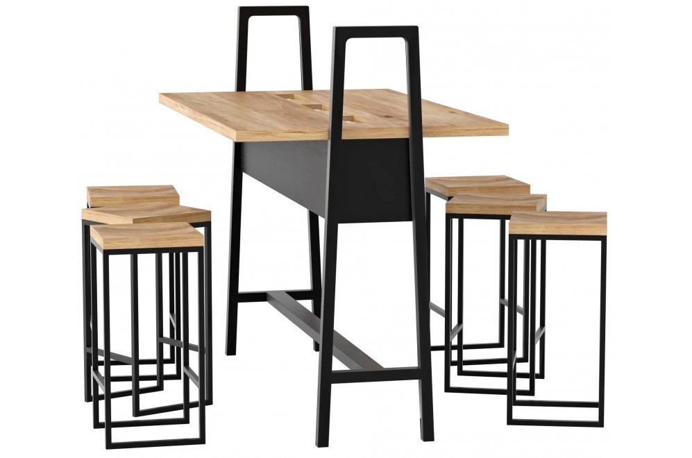 Барный комплект Elektra дуб натуральный 