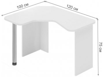 Компьютерный стол Домино Lite СКЛ-ИгрУгл120 Ш-Ч левый