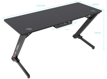 Компьютерный стол Eureka ERK-TN-Z60-BK