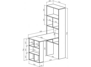 Компьютерный стол Фенкес 45