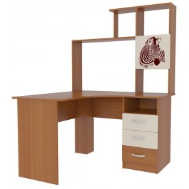 Компьютерный стол Галерея 1200 угловой (с прямой надстройкой)