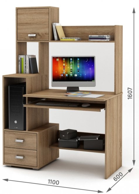 Компьютерный стол Имидж-40 дуб сонома