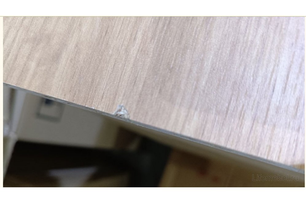 Компьютерный стол Ганор левый дуб вотан / белый  - Уцененный экземпляр