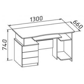 Компьютерный стол КСТ-08 ольха
