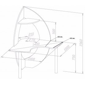 Компьютерный стол КСТ-101 + КТ-101