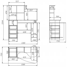 Компьютерный стол Мебелеф-16