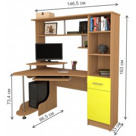 Компьютерный стол Мебелеф-23F