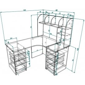 Компьютерный стол Мебелеф-48