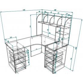 Компьютерный стол Мебелеф-48
