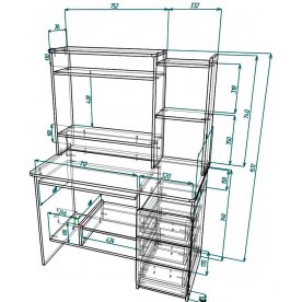 Компьютерный стол Мебелеф-49