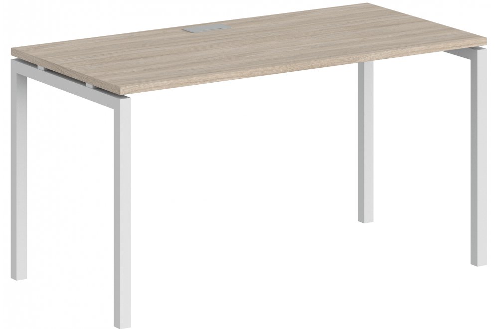Компьютерный стол SG.207 120х80 дуб светлый / белый