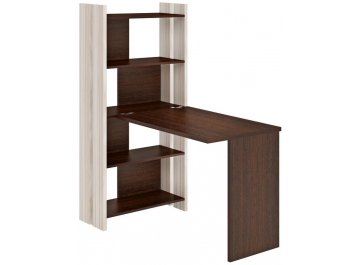 Компьютерный стол со стеллажом СТЛ-ОВ и столешницей 130РПрям без тумбы
