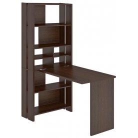 Компьютерный стол со стеллажом СТЛ-ОВХ и столешницей 130РПрям без тумбы