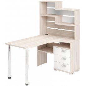 Компьютерный стол СР-132-140 левый с надстройкой