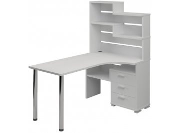 Компьютерный стол СР-132-160 левый с надстройкой