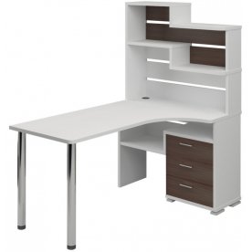 Компьютерный стол СР-132-160 левый с надстройкой