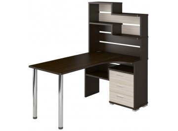 Компьютерный стол Жаспера-132-160 правый с надстройкой