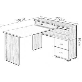 Компьютерный стол Жаспера-620/160
