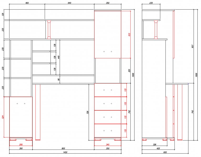 Компьютерный стол Вента-1 орех