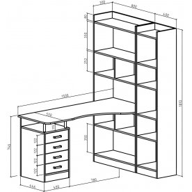 Письменный стол Атлант-184