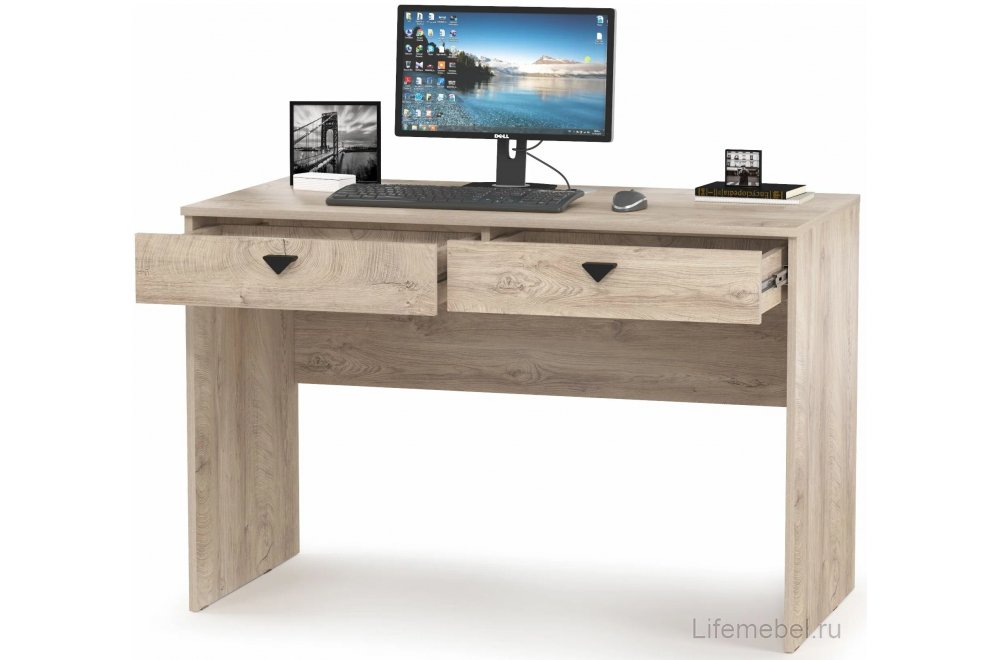 Письменный стол Бостон 12.69 дуб эндгрейн элегантный