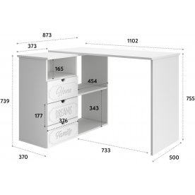 Письменный стол Дримстар ДС-5
