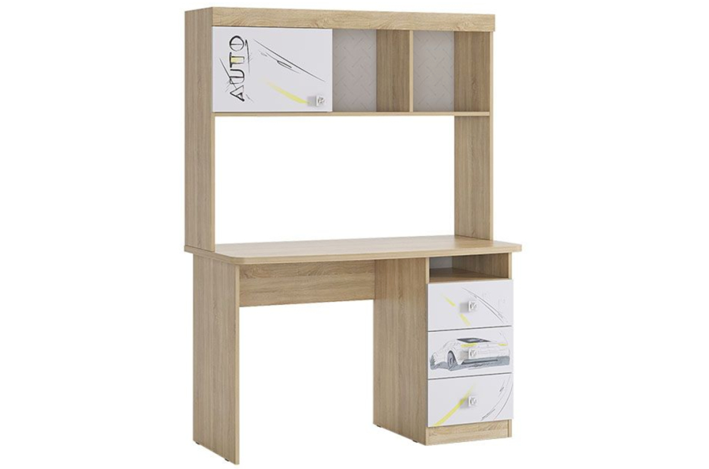 Письменный стол Форсаж дуб сонома / белый