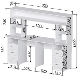 Письменный стол Хит-53
