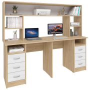 дуб сонома / белый