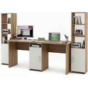 дуб сонома / белый