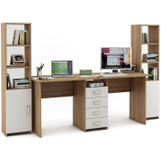 дуб сонома / белый