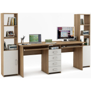 дуб сонома / белый