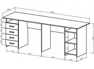 Письменный стол Лайт-14