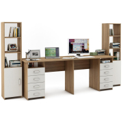 дуб сонома / белый