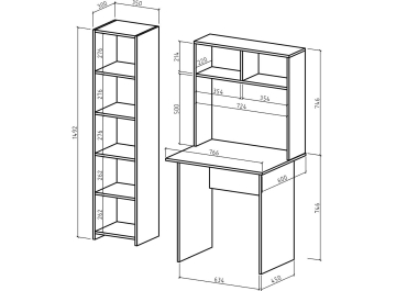 Письменный стол Лайт-1