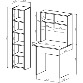 Письменный стол Лайт-1