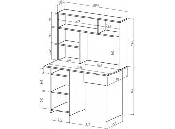 Письменный стол Лайт-2