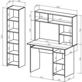 Письменный стол Лайт 3К