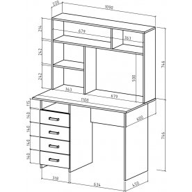 Письменный стол Лайт-4