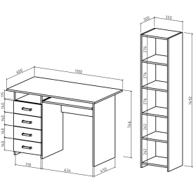 Письменный стол Лайт 4К