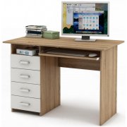 дуб сонома / белый