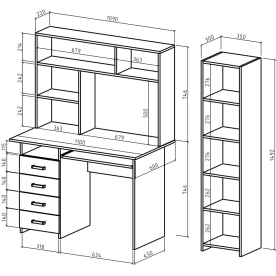 Письменный стол Лайт 4К