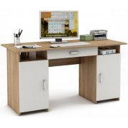 дуб сонома / белый